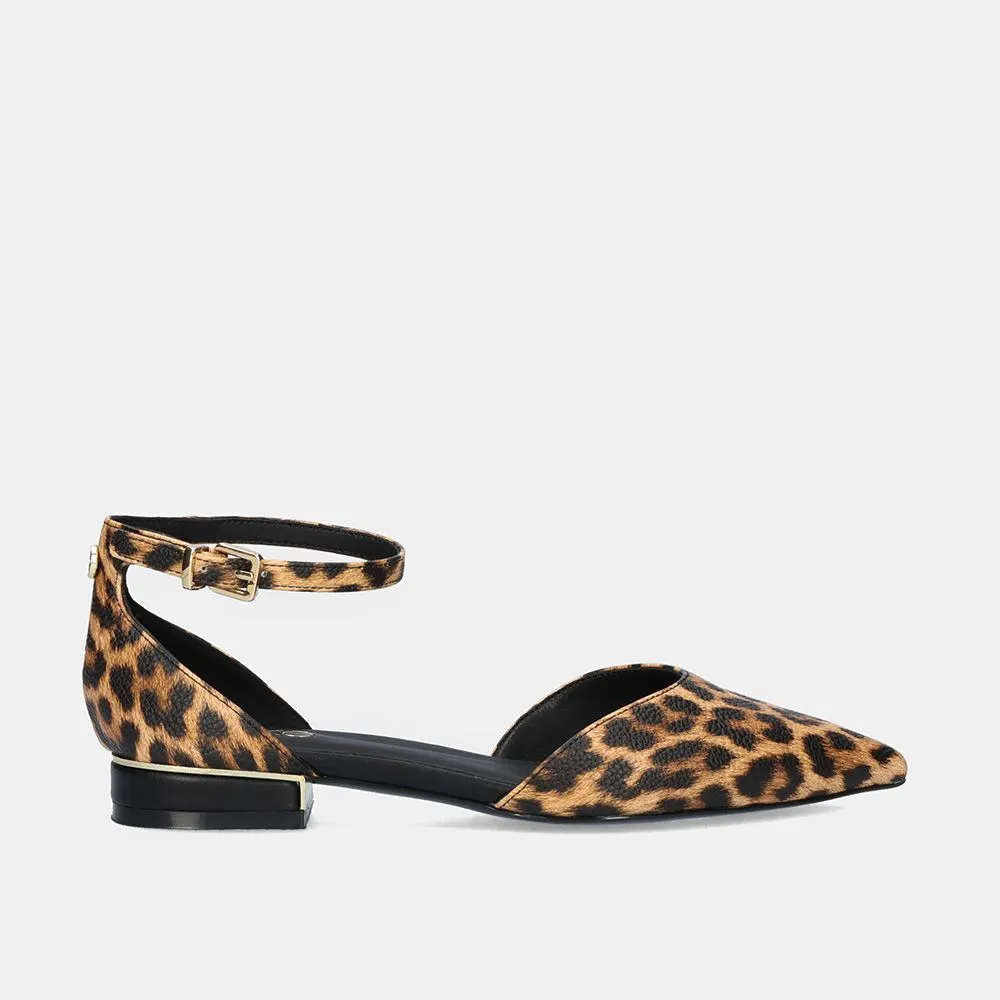 BALLERINES SONIA-833 LEOPARD NOIR