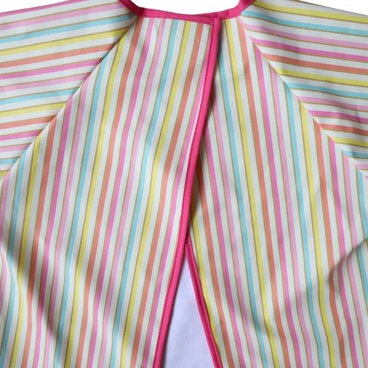 Bavoir tablier manches longues rayé multicolore 3-5 ans - Miaou Jolie saison - Le petit Souk