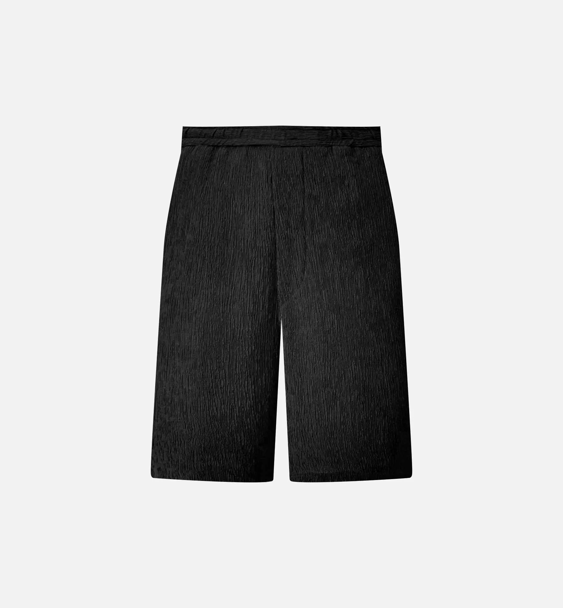BERMUDA NOIR EN MAILLE TEXTUR