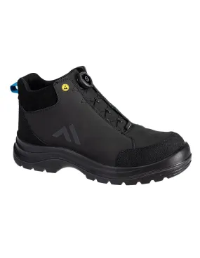 bottine composite ridge s3s esd sr fo - taille 37 - noir/bleu - portwest