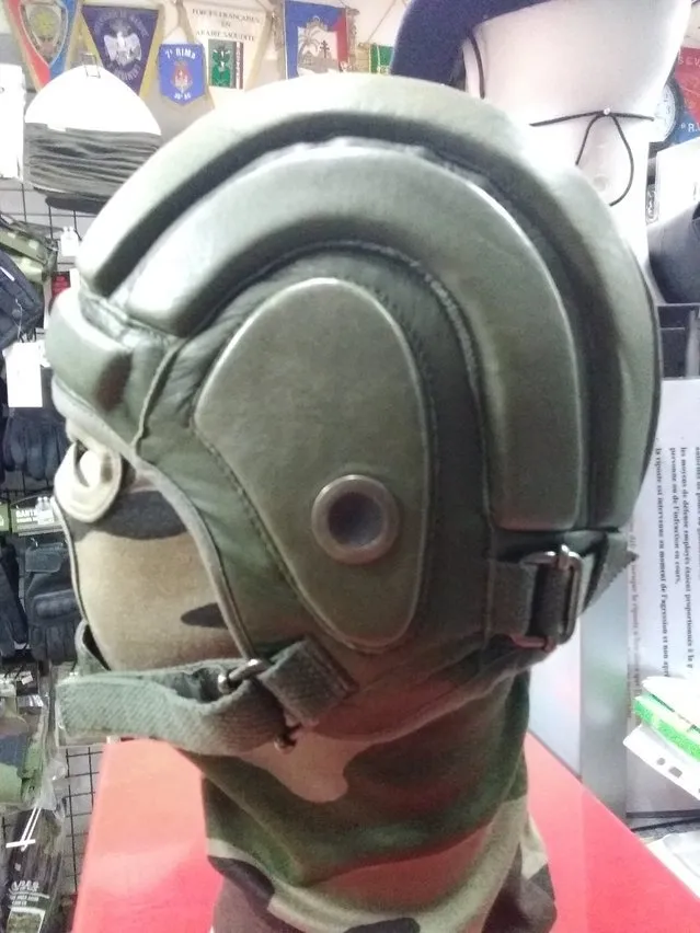 CASQUE SAUT PARACHUTISTE TAP EN CUIR FURYGAN AVEC BONNETTES : CGSurplus