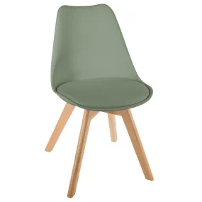 Chaise Diner BAYA Kaki | Chaise 3 SUISSES