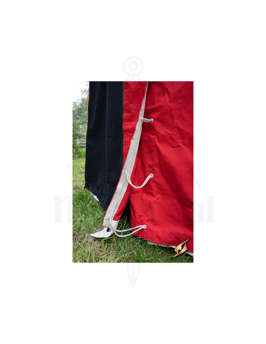Chapiteau médiéval, noir-rouge 4 x 4 mètres (version compacte) ⚔️ Boutique Épées