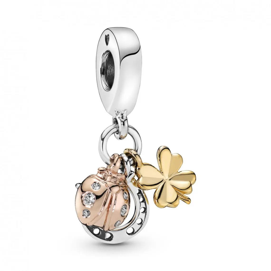 Charms Pendant Porte-bonheur Pandora  Moments - Argent & Métal Doré à l'or fin 585/1000 | 3 Suisses