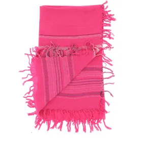 charpe en soie rose
