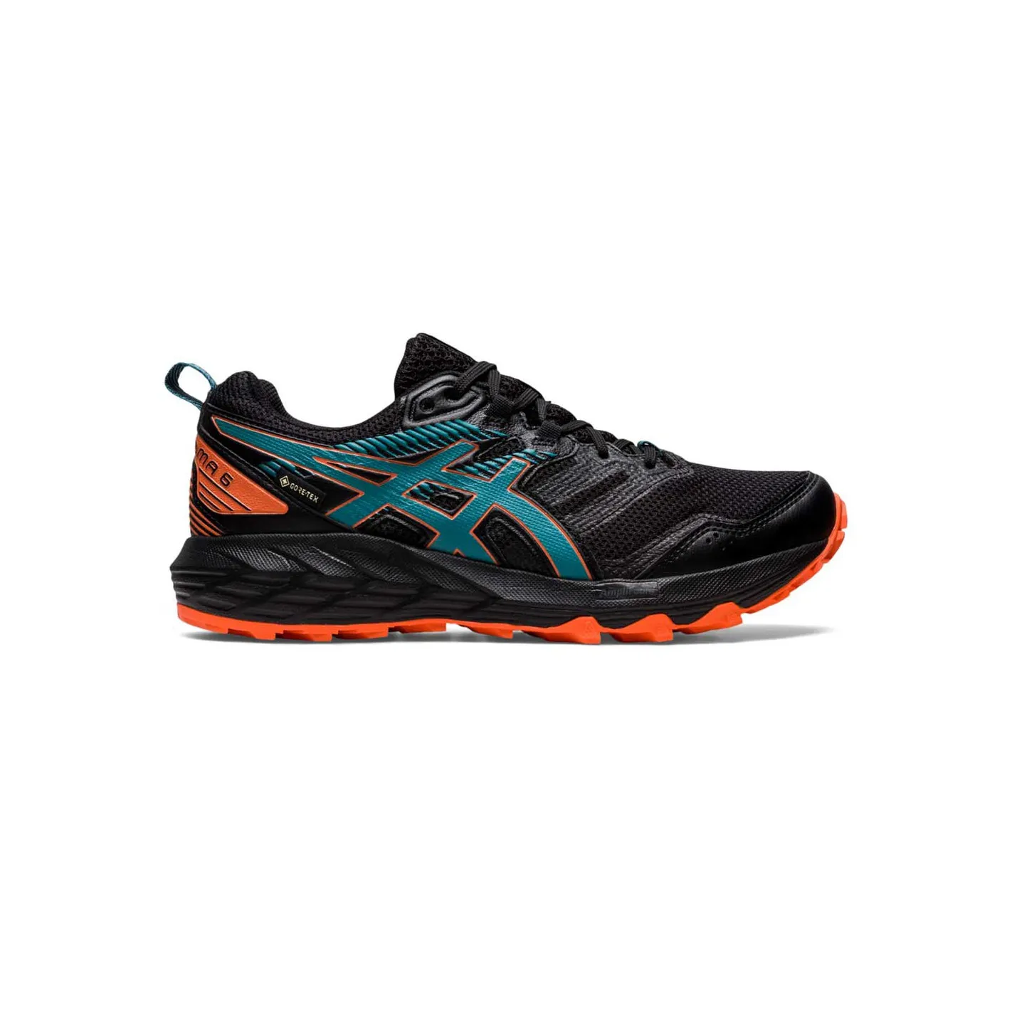 Chaussures Running ASICS Femme GEL-SONOMA 6 GTX Noir / Bleu / Orange PE 2022
