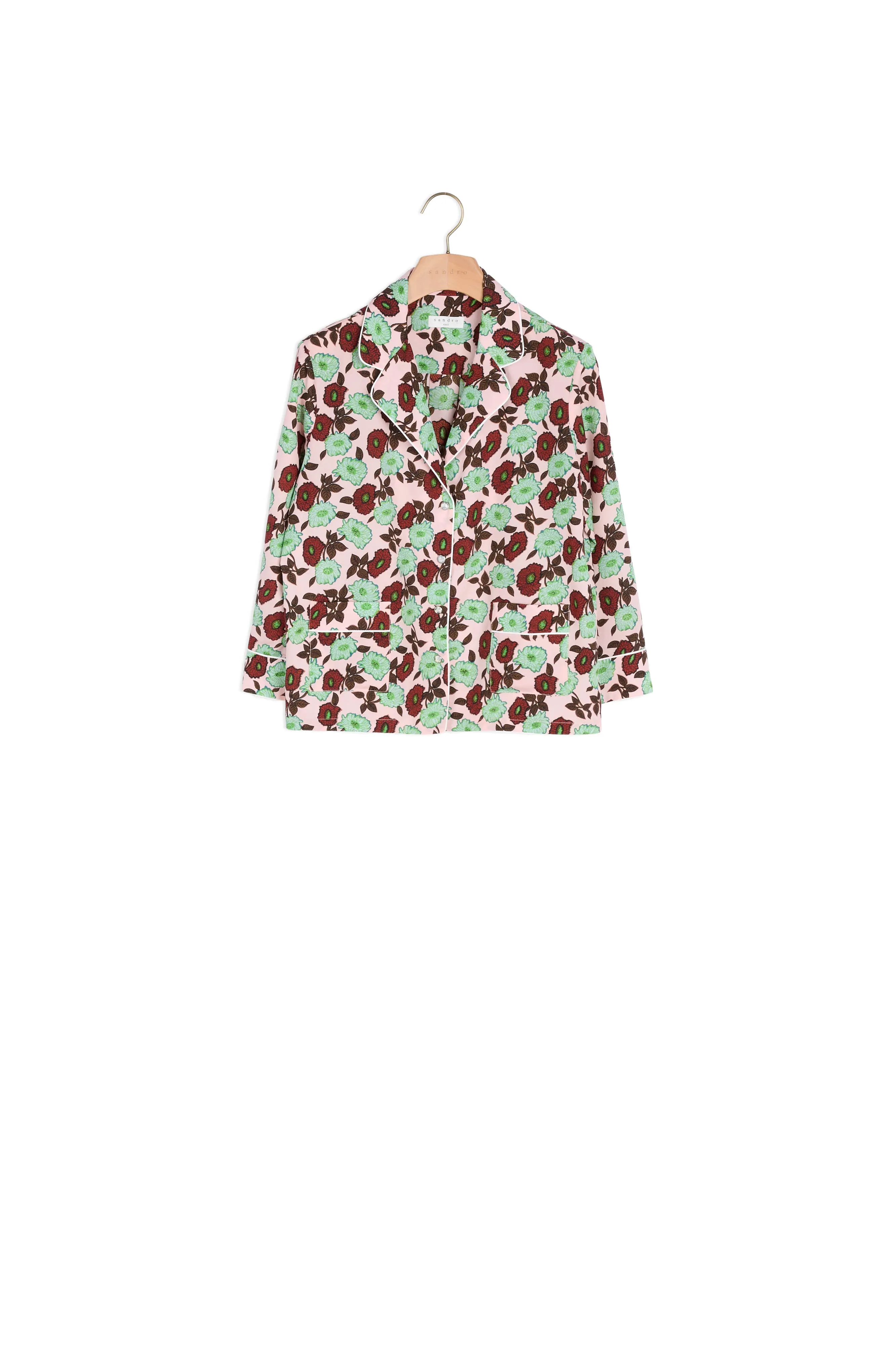 Chemise imprimée esprit pyjama