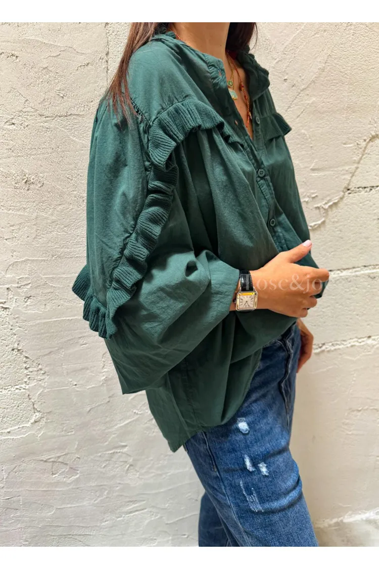 Chemise Noélie Vert Forêt