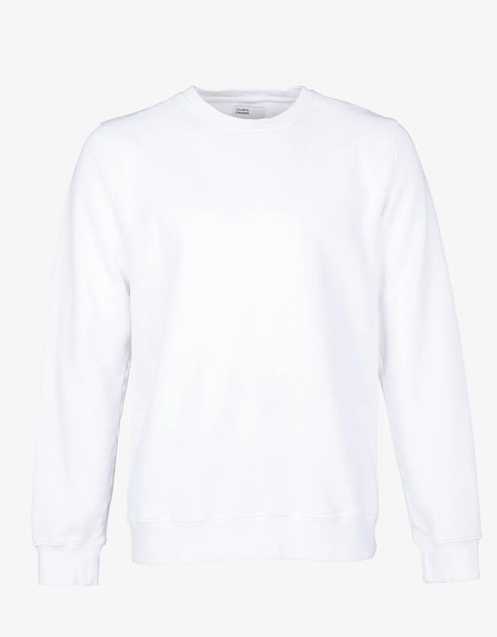 Colorful Standard - Classic Organic Crew Optical White - Sweat blanc en coton biologique UNISEXE
