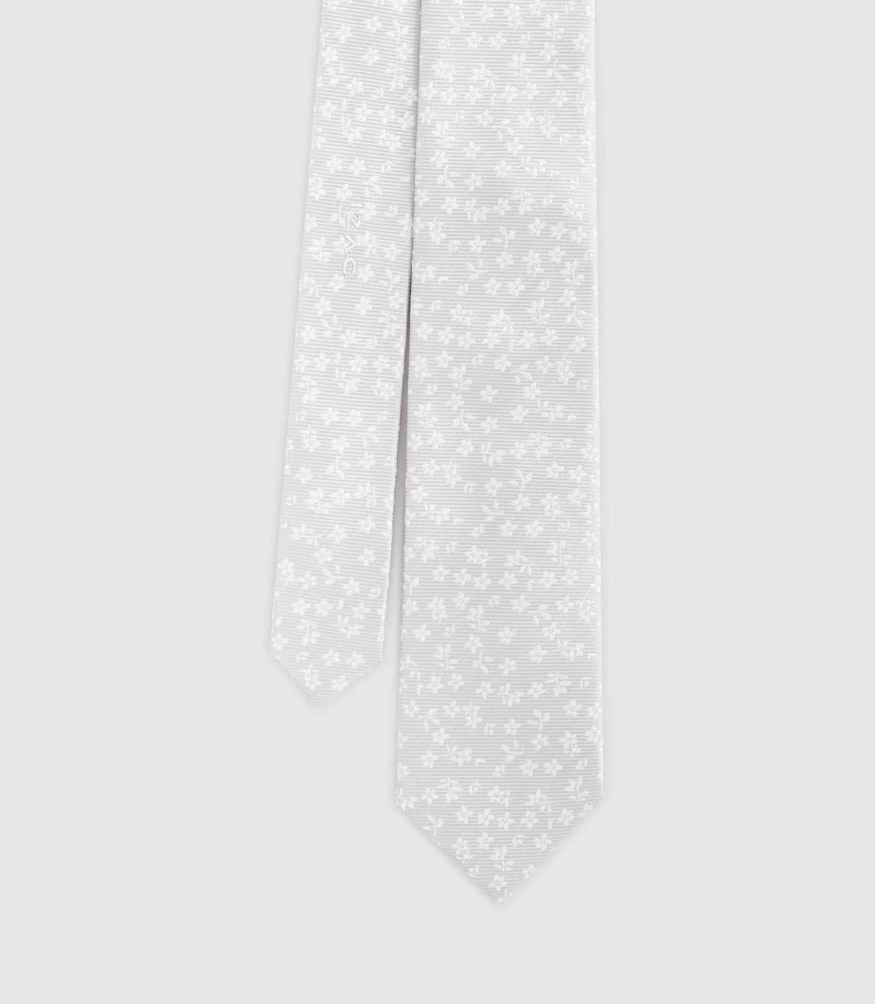Cravate Classique 7cm gris Calix