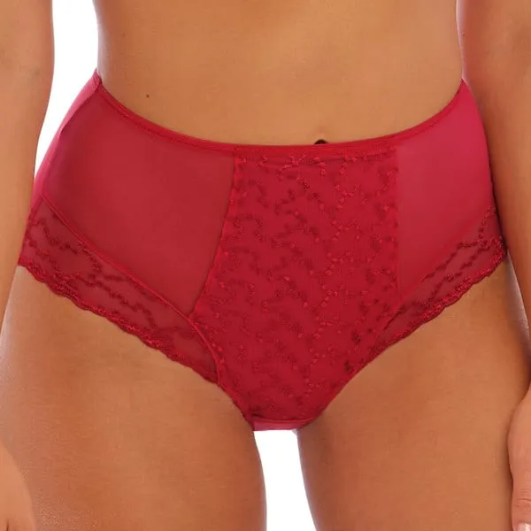 Culotte haute avec broderies Ana rouge de Fantasie