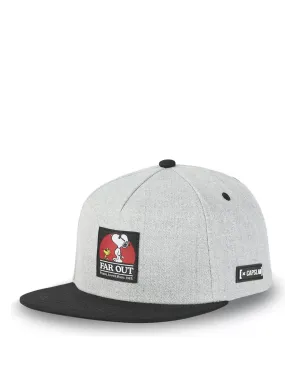 Gorra Capslab Snoopy Fear Out Gris Unisex