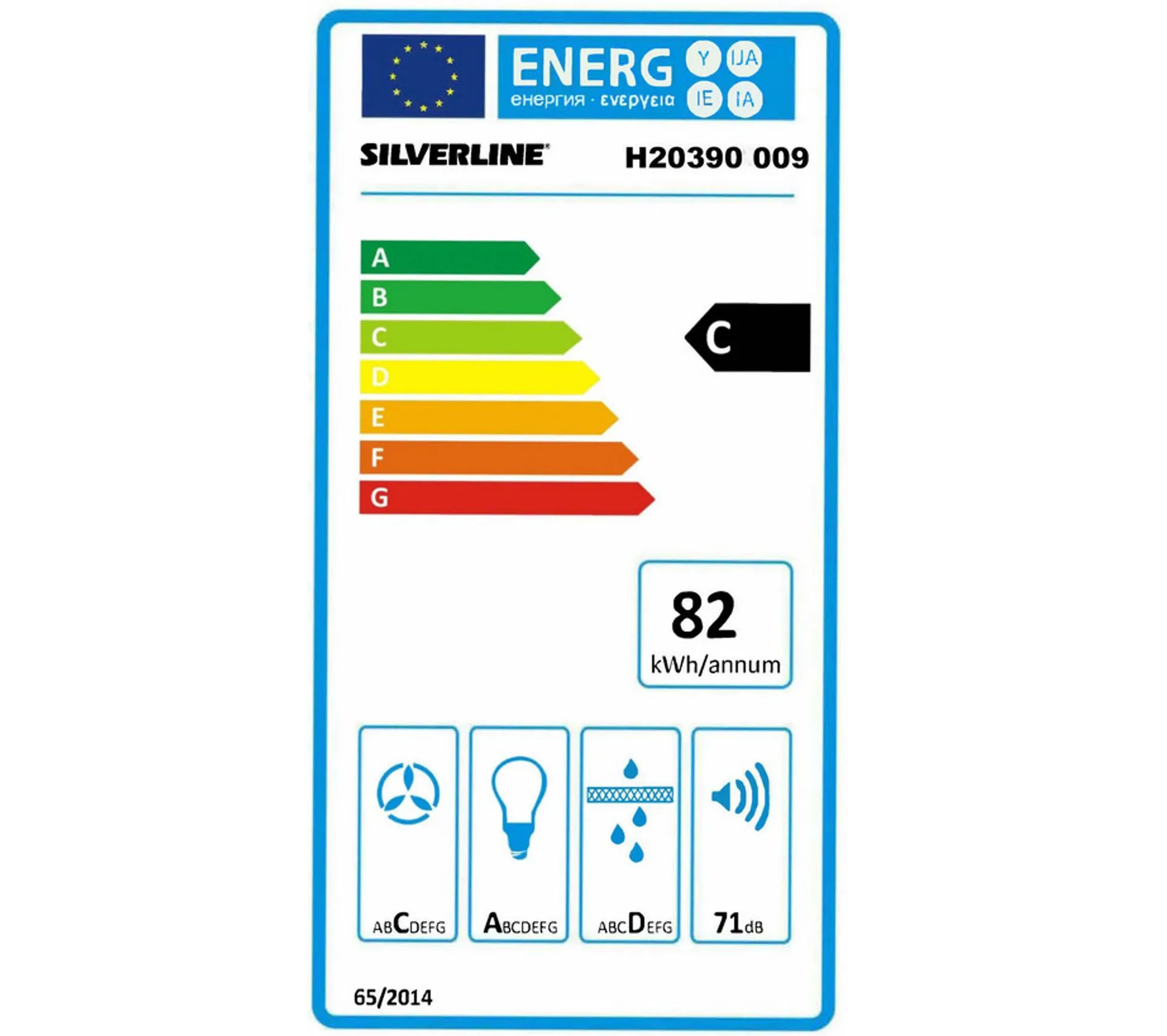 Hotte Décorative Inclinée 90cm 577m3/h Noir - H20390 009
