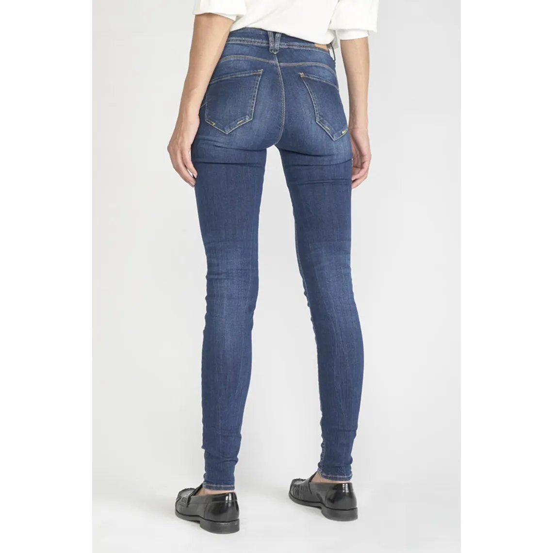 Jeans push-up slim taille haute PULP, longueur 34 bleu Jade | 3 Suisses