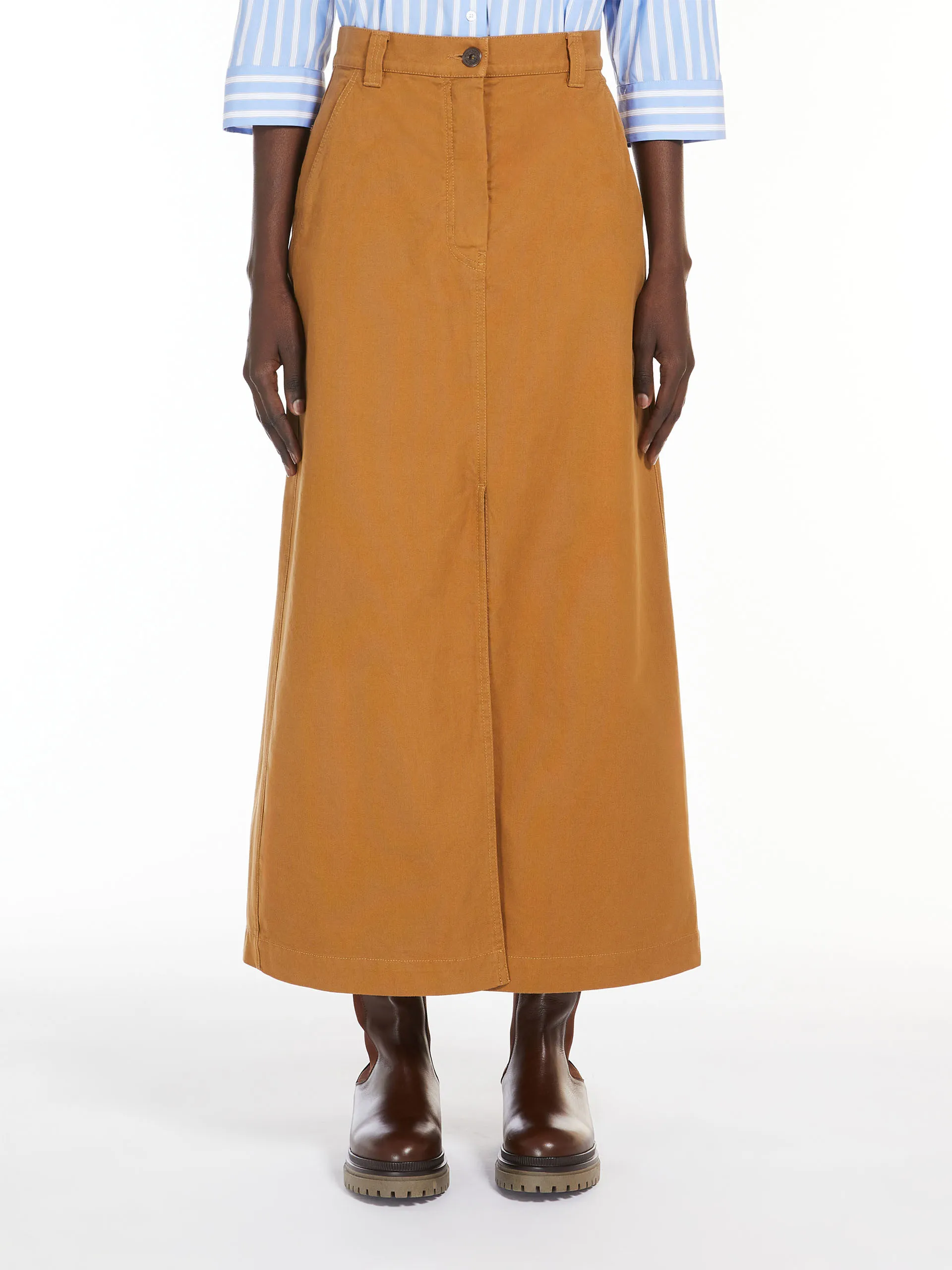 Jupe longue en toile