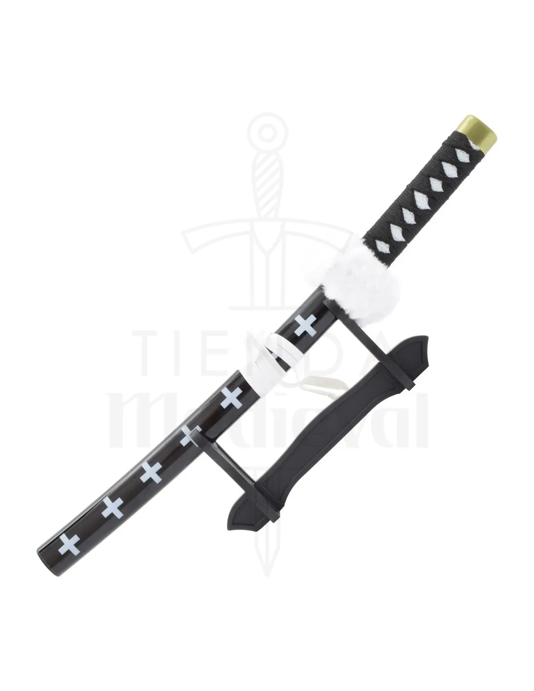 Katana miniature noir de Trafalgar Law - One Piece ⚔️ Boutique Épées