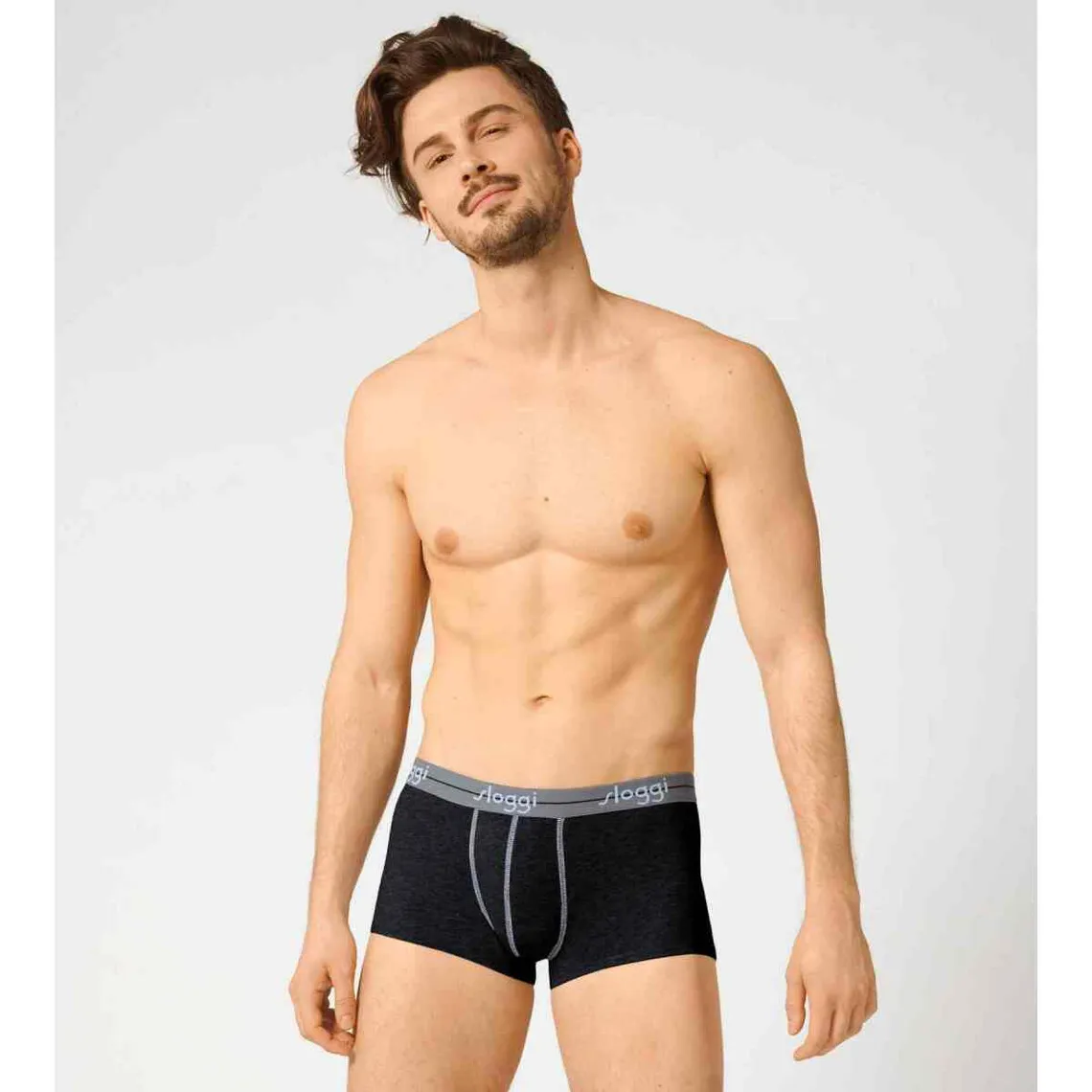 Lot de 2 Boxers blanc et noir courts Homme Multicolore  | 3 Suisses