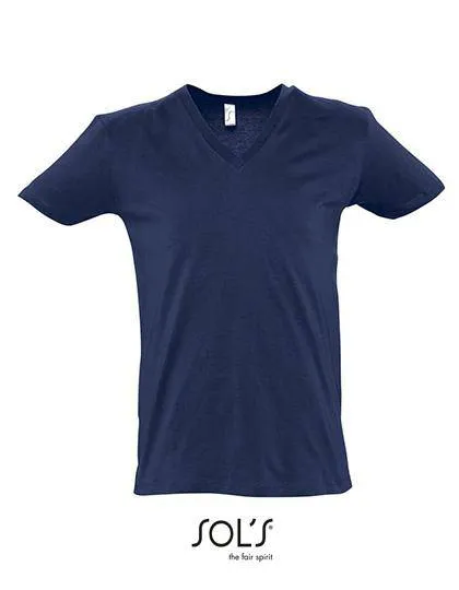 Lot de 5 T-Sshirts Vierges SOL´S 1115 à Col V et Manches Courtes