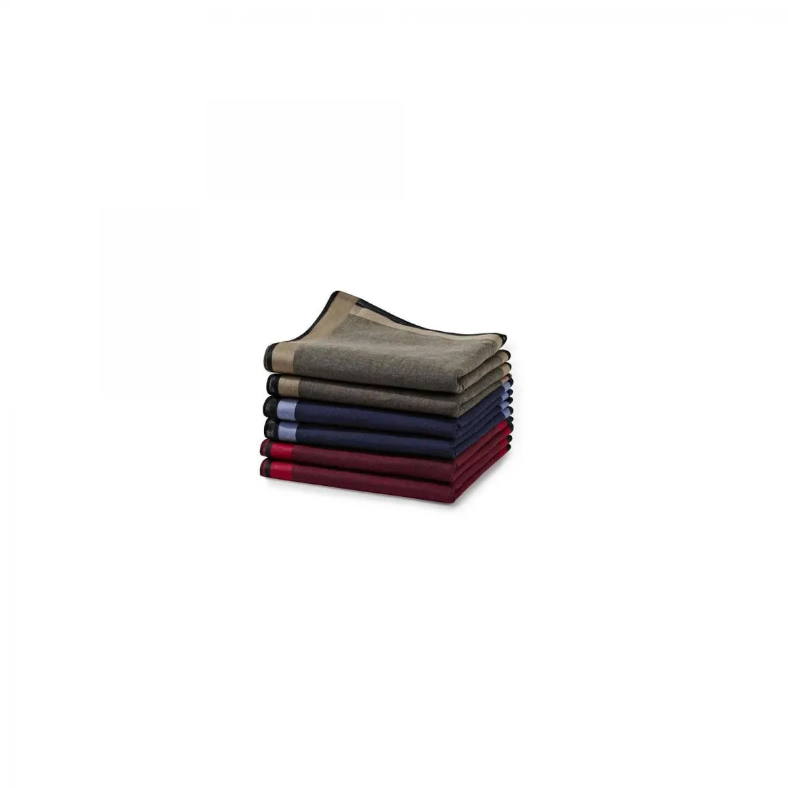 Lot de 6 mouchoirs homme fond couleur - Multicolore | 3 Suisses