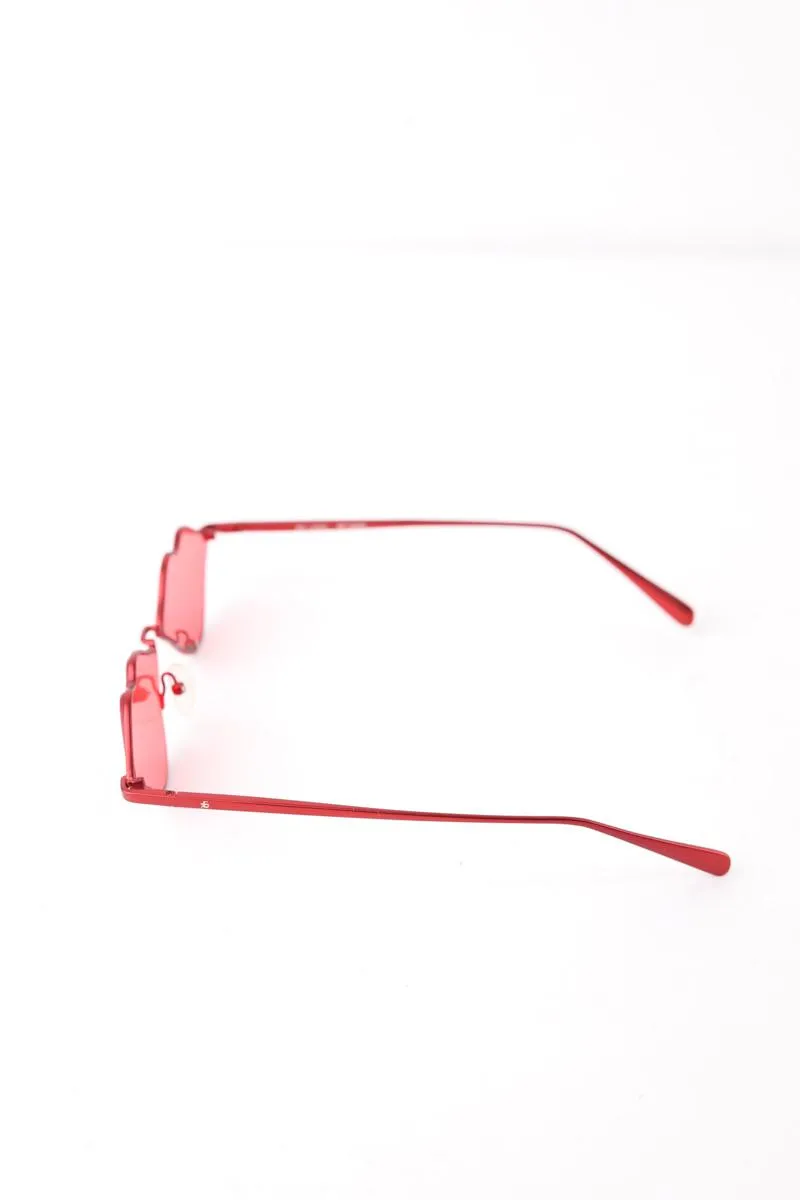 Lunettes de soleil rose