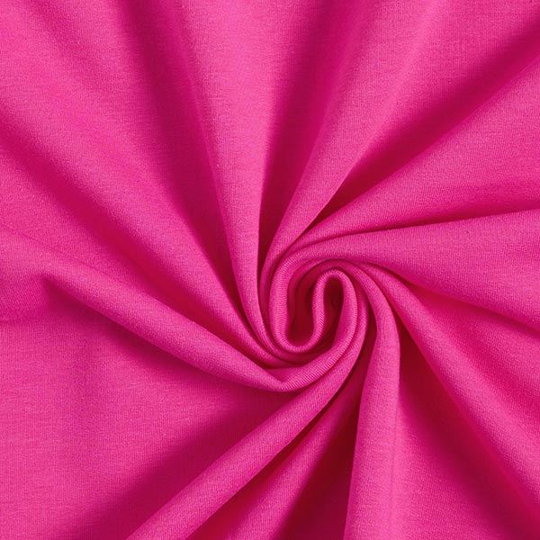 Molleton coton léger uni – rose intense