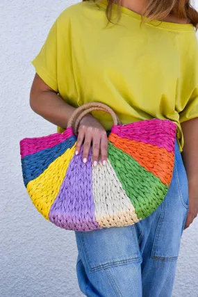 Petit Panier Plage Multicolore