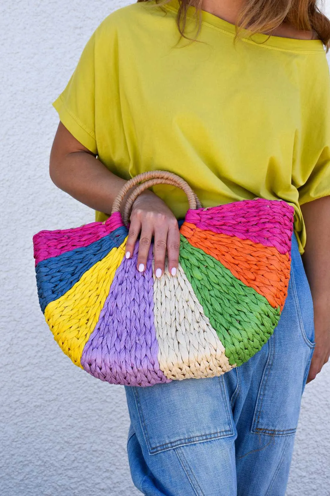 Petit Panier Plage Multicolore