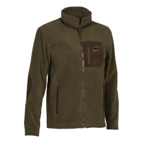 POLAIRE HOMME PERCUSSION POLAIRECOR BRODE - SANGLIER - KAKI