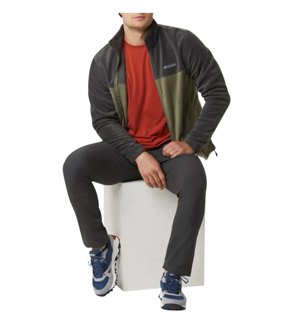 Sweat Columbia avec manches longues et col montant kaki