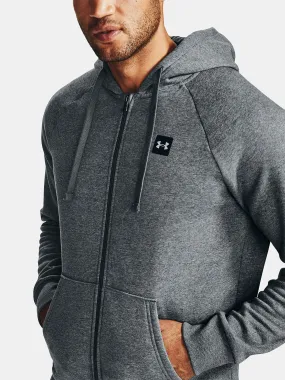sweat-shirt Under Armour Rival Fleece Zip - Pitch Gray Light Heather - men´s