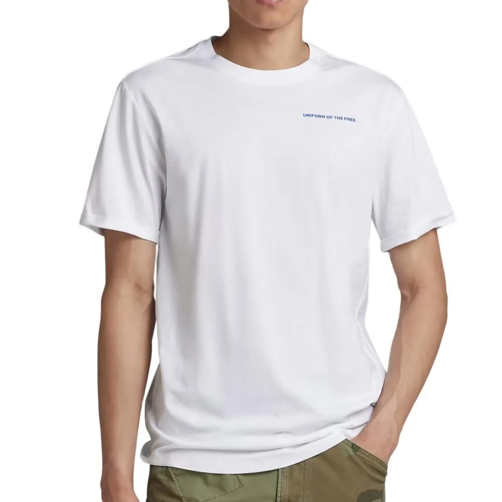 T-shirt Blanc Homme G-Star Raw Lash Back
