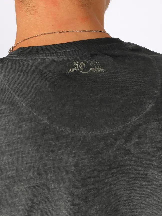 T-shirt manches longues racing day gris homme - Von Dutch | wimod