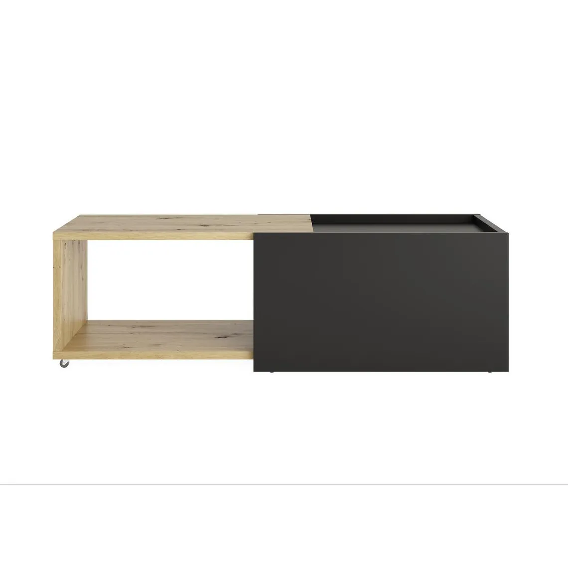 Table Basse Couleur Chêne Noir SLIDE | Table basse 3 SUISSES