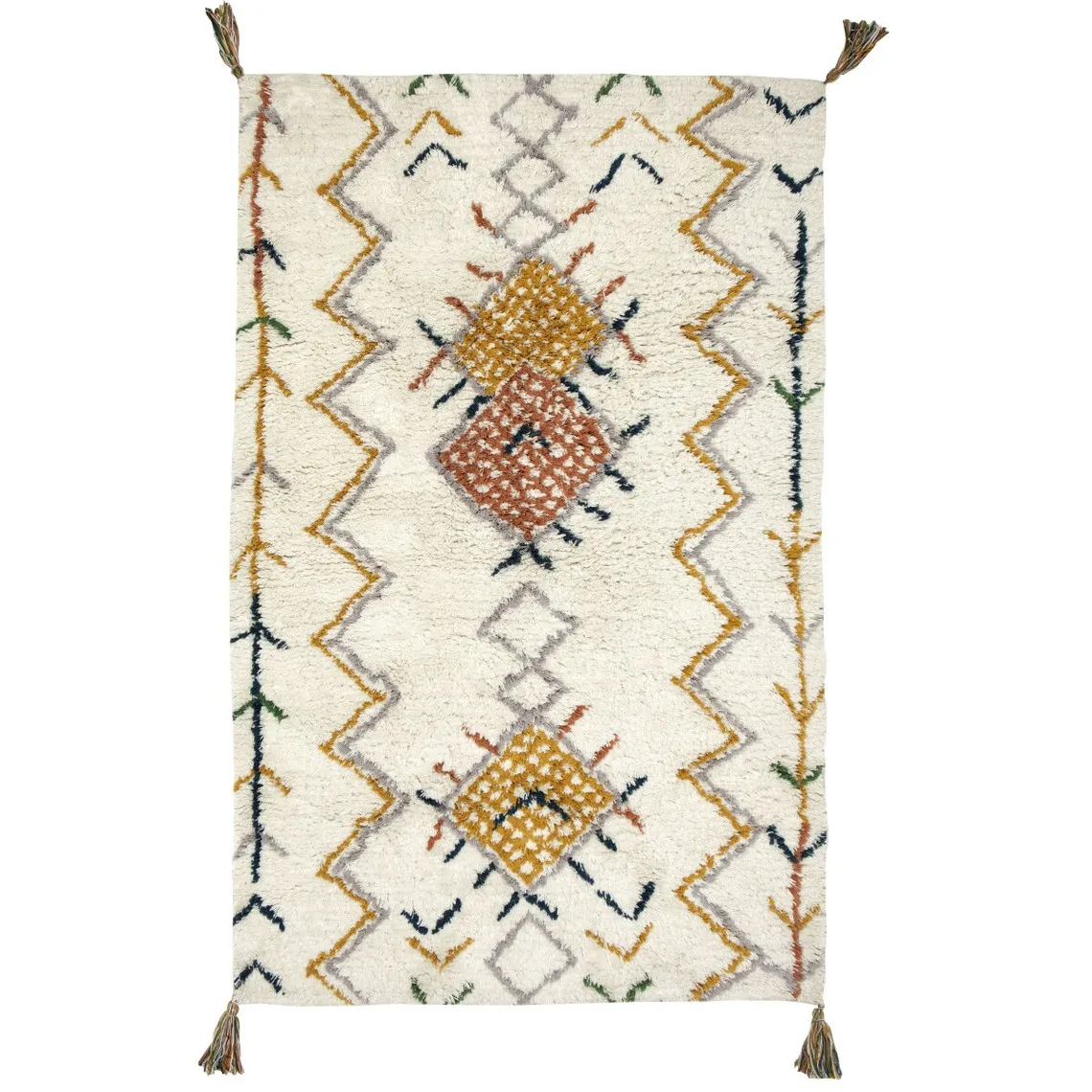 Tapis Ethnique Multicolore 160x100cm HAZEL | 3 Suisses