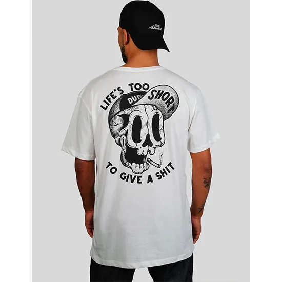 THE DUDES TSHIRT TOO SHORT WHITE - Hutchis