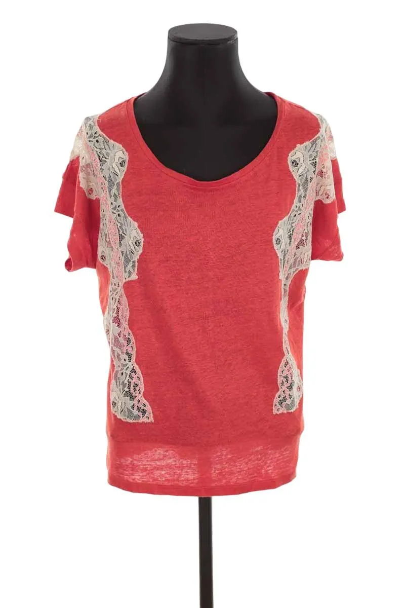 Top rouge  Claudie Pierlot rouge. Matière principale synthétique. Taille 38.