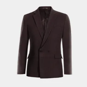 Veste croisée bordeaux en flanelle édition limitée